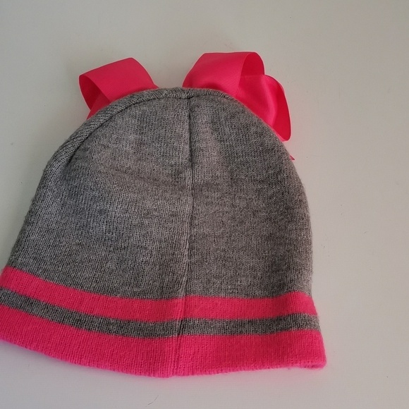 Jojo Siwa Fucsia and gray Beanie - Picture 3 of 5